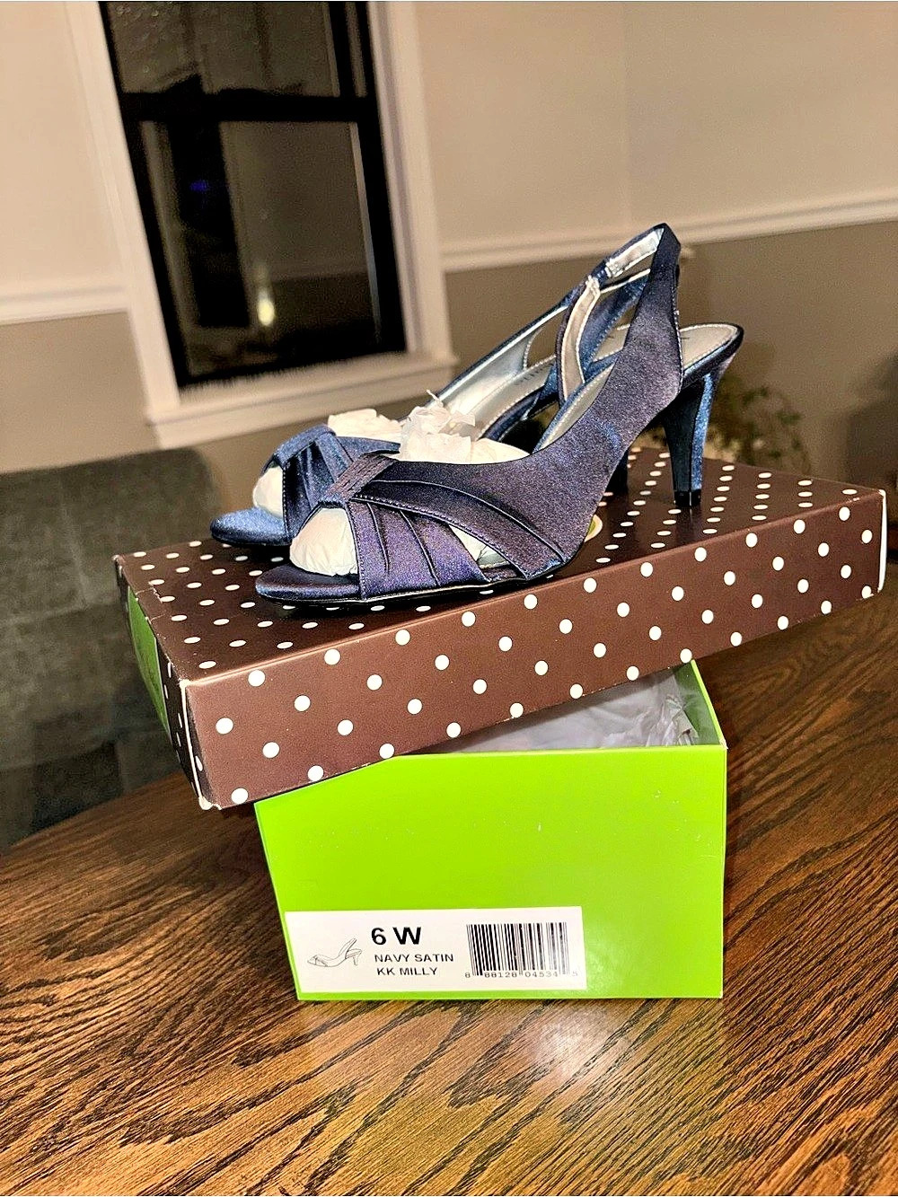 Kelly & Katie Milly Blue Heeled Sandals US 6 W